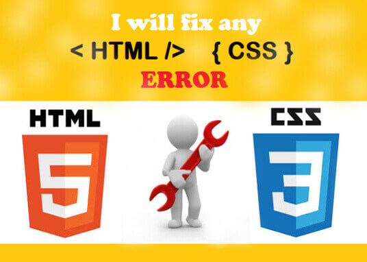 I will do HTML, CSS Development or Fix of any bug or error
